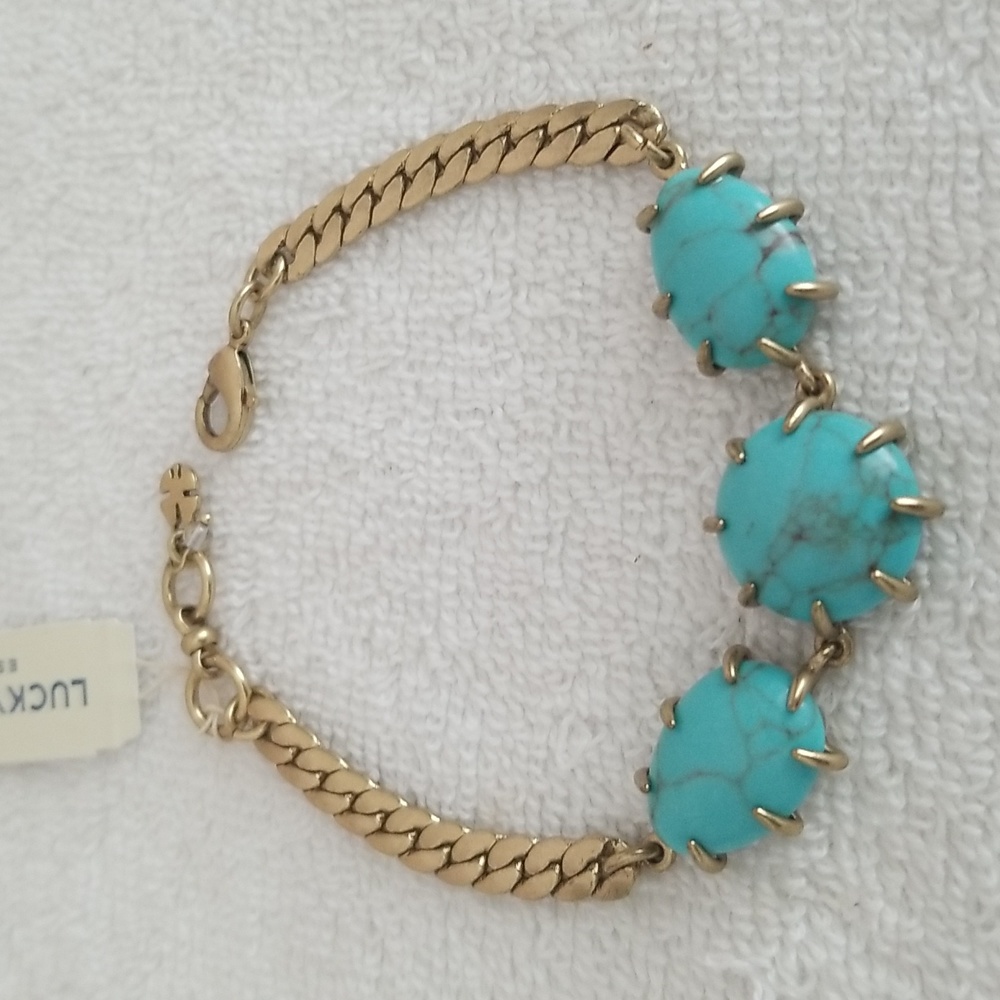 ❣HP❣ New Lucky Brand Stone Chain Bracelet